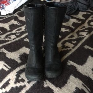 Teva Capistrano Black Leather Waterproof Boots 7.5